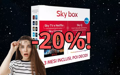 Sky box con 3 mesi di Sky TV e Netflix+ Sky Cinema a soli 21 euro! Ultimi fuochi BLACK FRIDAY