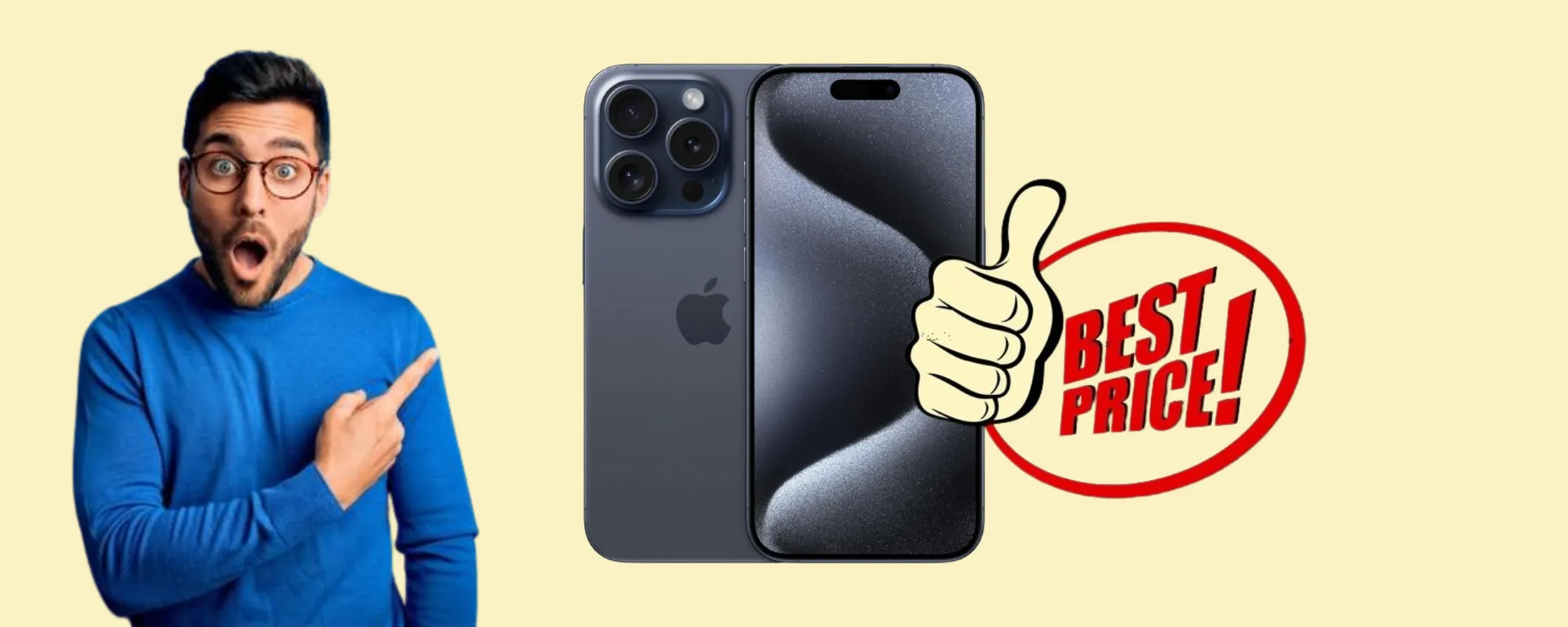 Apple iPhone 15 Pro a 280€ in meno con la Festa delle Offerte Prime