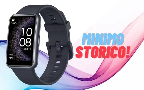 Huawei Watch Fit SE al MINIMO STORICO: perfetto come regalo di Natale (69€)