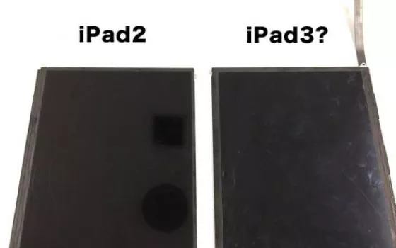 Trapelate le foto del Retina Display Sharp dell'iPad 3