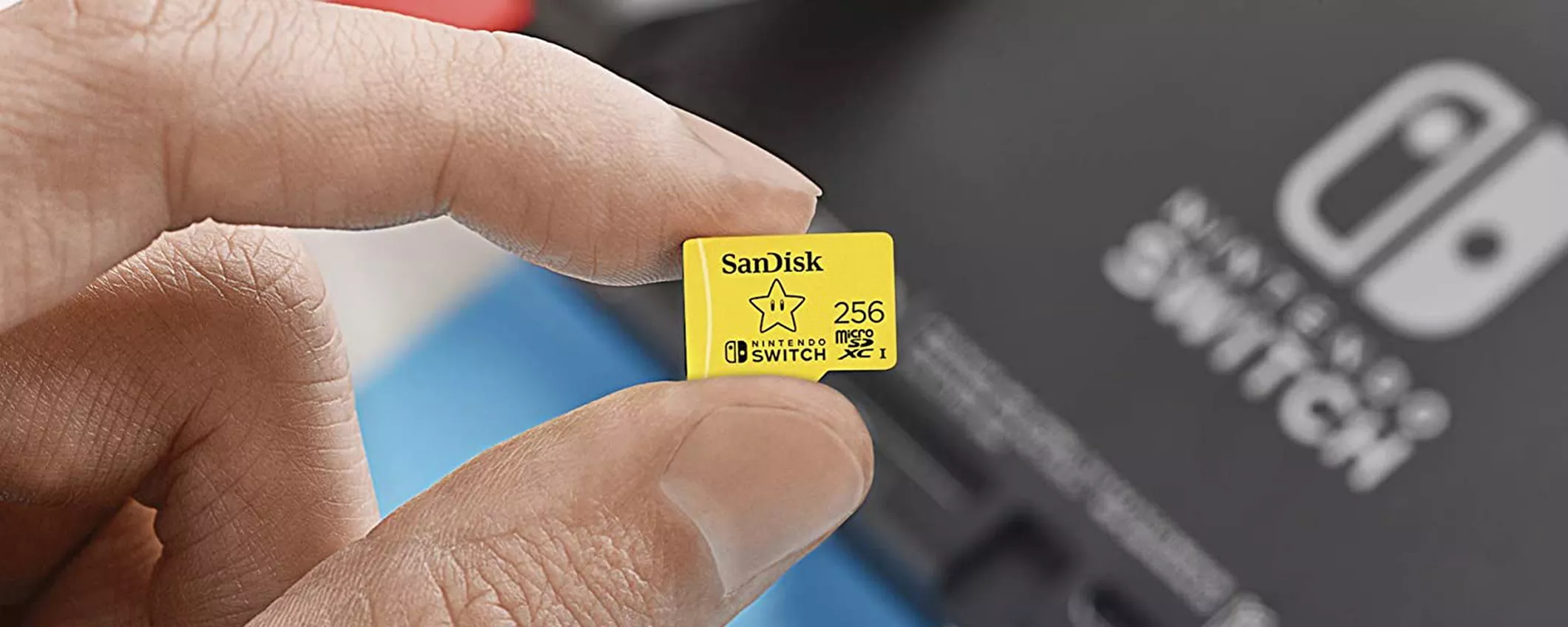 MicroSD SanDisk per Nintendo Switch (256GB): il prezzo scende ancora (35€)