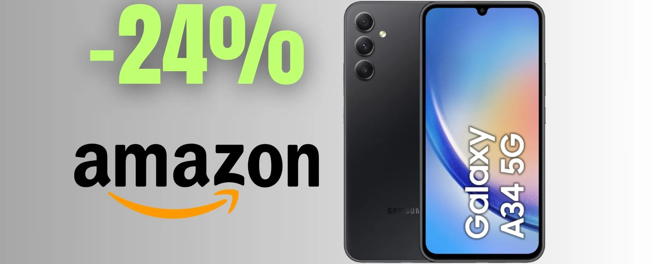 Amazon Single's Day: CROLLA il prezzo del Samsung Galaxy A34