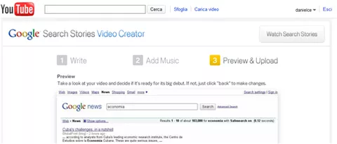 SearchStories: le attività di ricerca di Google su YouTube