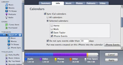 iTunes, Apple sta per reintrodurre la sincronizzazione locale di calendari e contatti