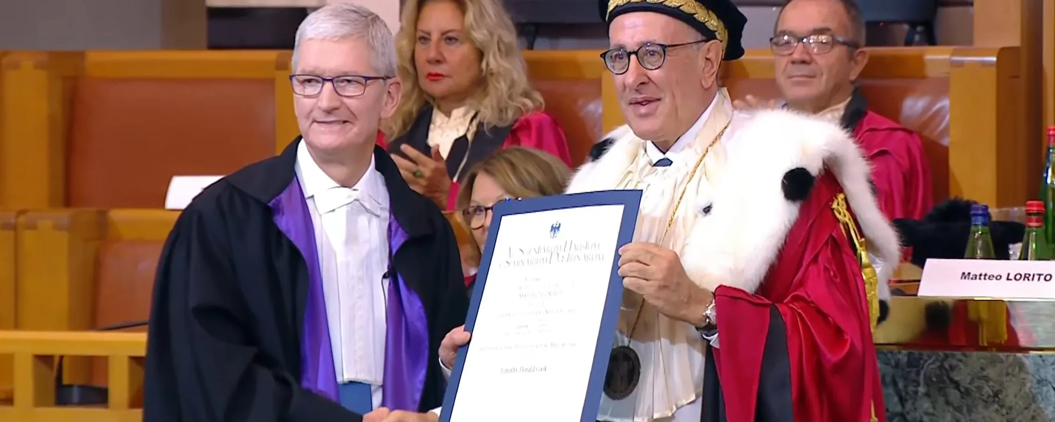 Tim Cook: laurea honoris causa alla Federico II di Napoli