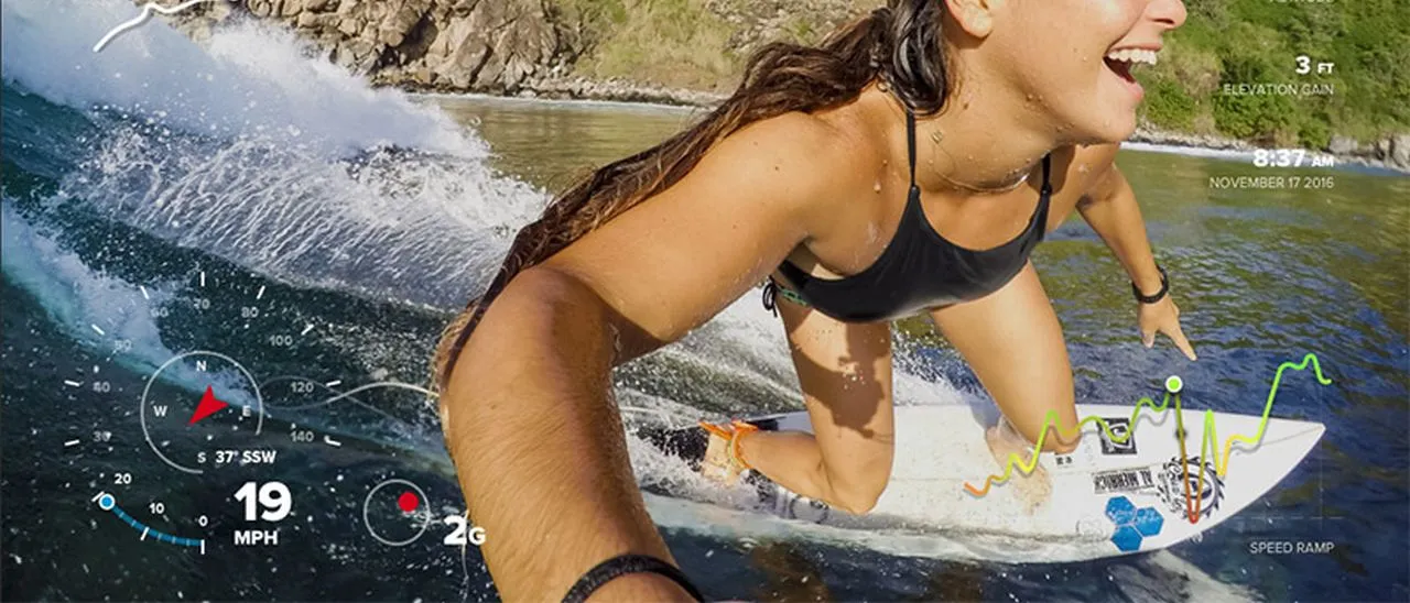 GoPro HERO 5 Black, video con telemetria