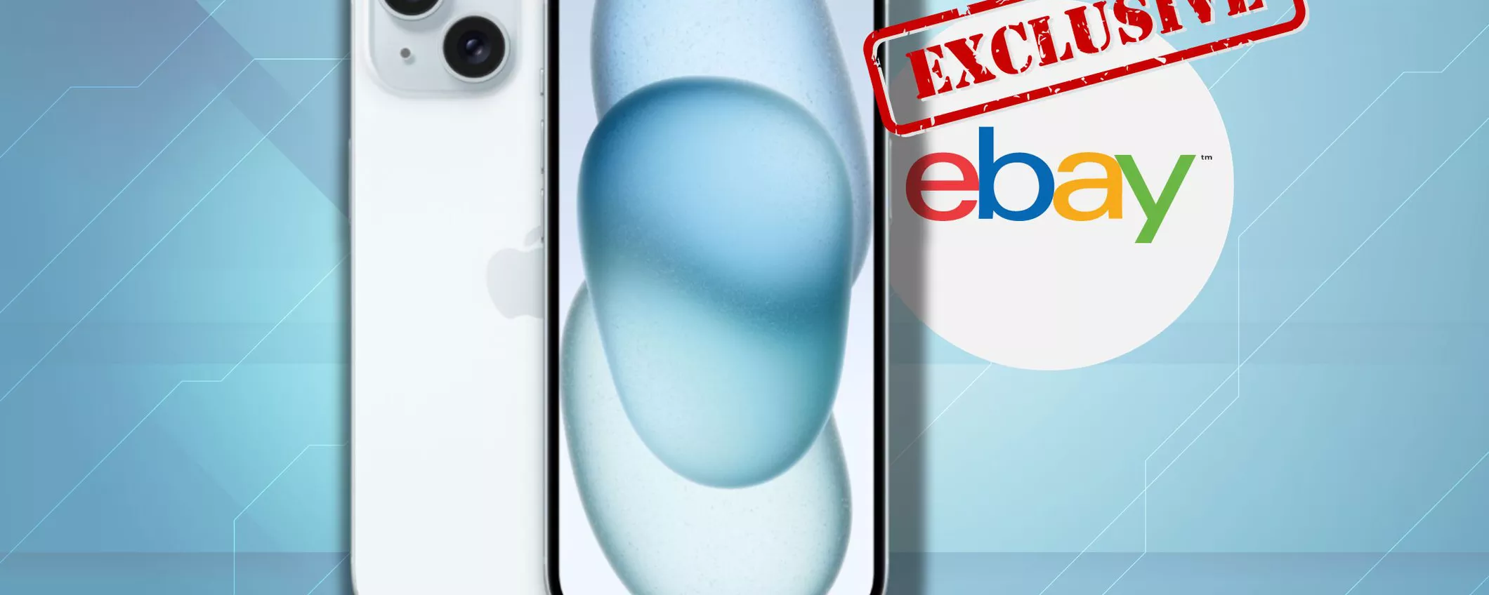 PREZZO IMPOSSIBIE per iPhone 15 Azzurro: risparmio 170€ su eBay!