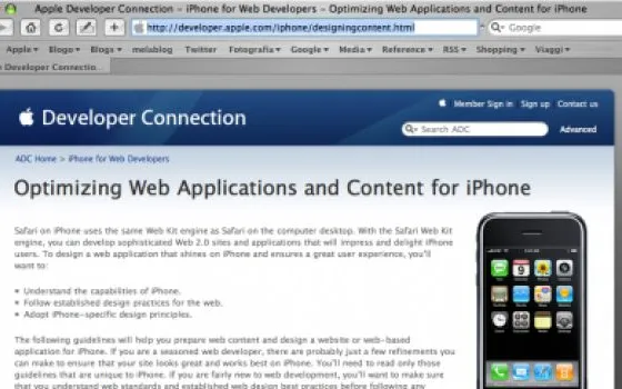 Linee guida per le web-app di iPhone