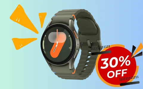 Samsung Galaxy Watch7 superscontato al -30%: l'occasione è imperdibile