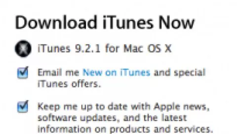 Apple rilascia iTunes 9.2.1