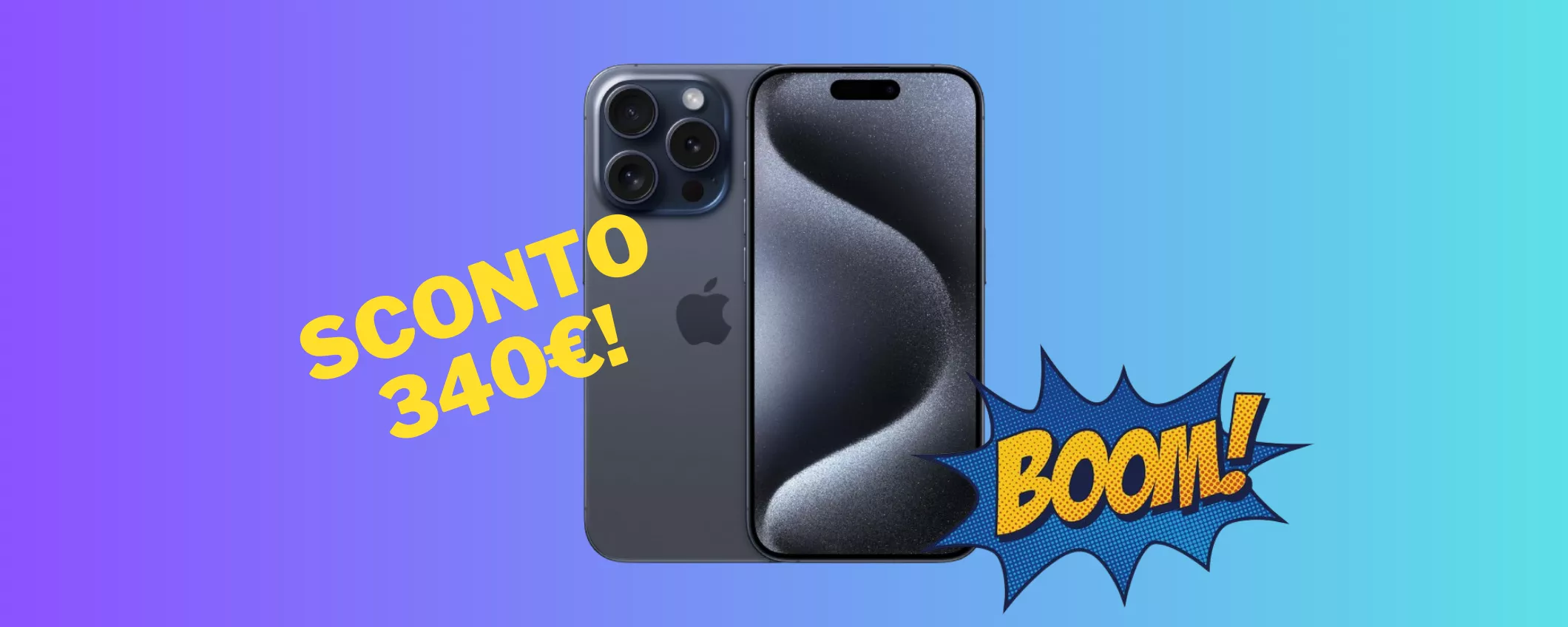 Apple iPhone 15 Pro Max a 340€ in meno: offerta esclusiva solo su Amazon