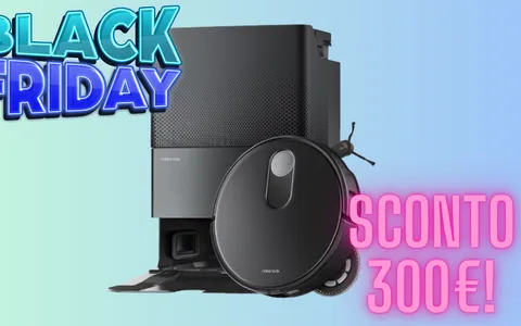 Bomba Black Friday: Robot Aspirapolvere 2-in-1 Roborock a 300€ in meno