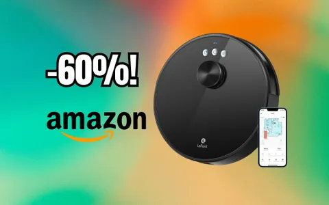 Robot aspirapolvere: navigazione laser e 3200Pa al 60% di sconto