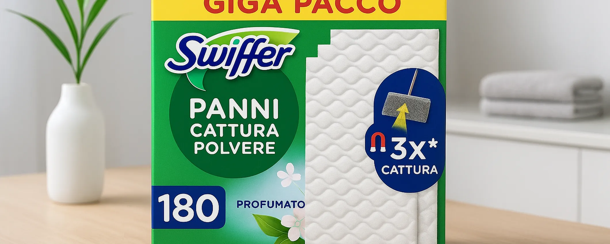 Amazon taglia i prezzi: maxi confezione Swiffer a prezzo ridicolo
