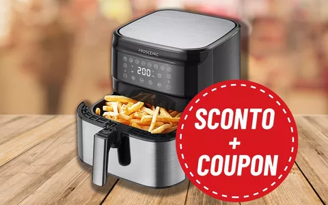 Friggitrice ad aria Proscenic: NON SOLO SCONTO ma anche COUPON per un prezzo minuscolo!