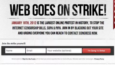 Legge SOPA: il Web in protesta