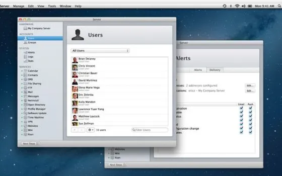 OS X Server 2.2 aggiunge il servizio Cache Server