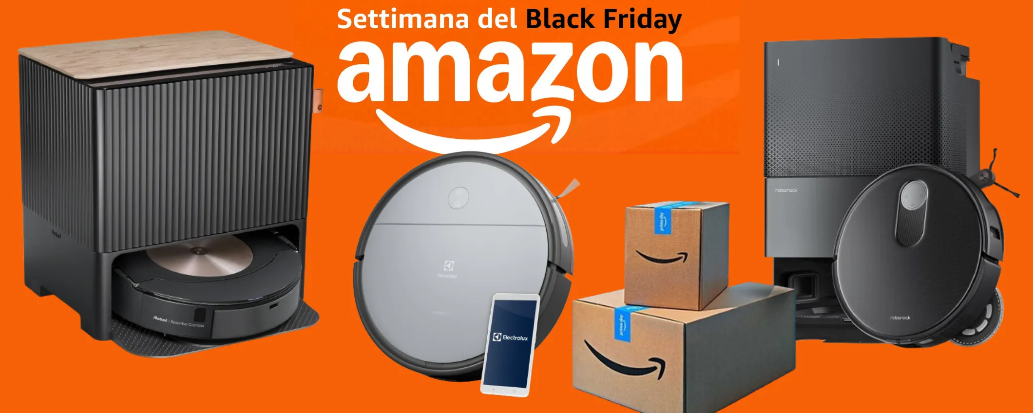 Black Friday Amazon 2024: i robot aspirapolvere in MAXI sconto