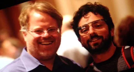 Sergey Brin, barba e occhiali