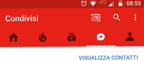L'app di YouTube diventa una chat