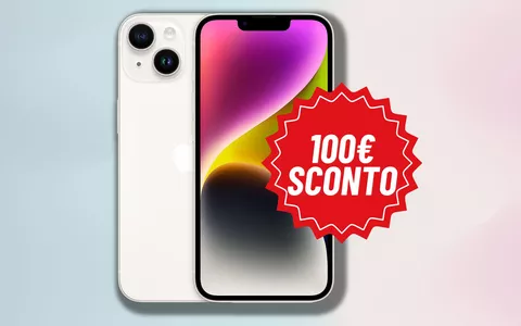 iPhone 14: SOLO OGGI 100€ DI SCONTO attivo subito su Amazon!