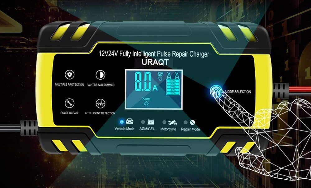 Caricabatteria auto con touch screen digitale LCD: mai più gomme a terra -  Webnews