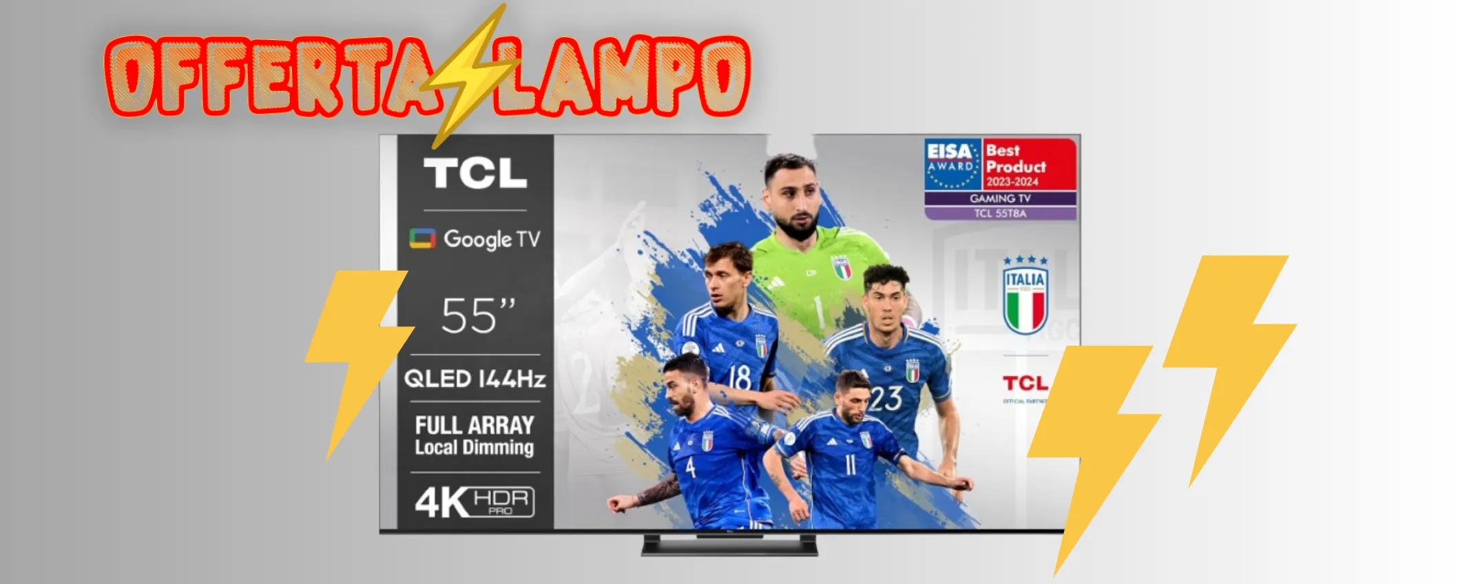 Risparmia 160€ sulla Smart TV TCL da 55