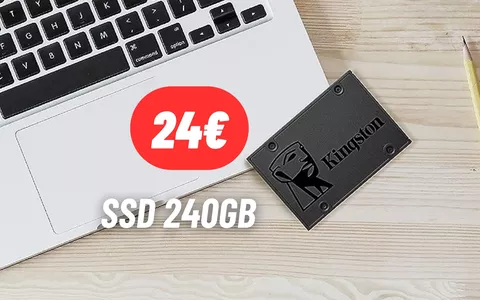 SSD Kingston da 240GB al 40% di sconto su Amazon: OFFERTISSIMA