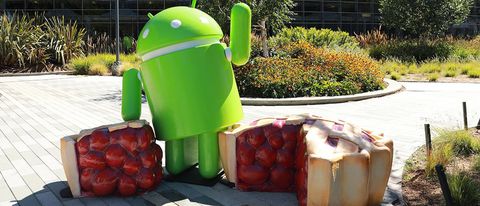 La statua di Android 9 Pie nel Googleplex