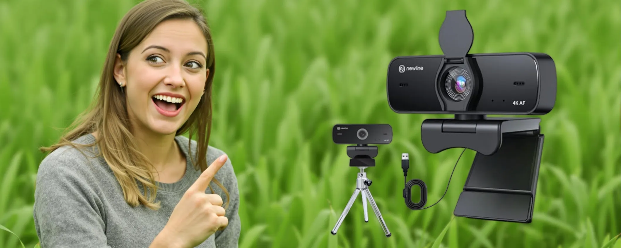 Webcam 4K con doppio microfono integrato a soli 27€: promo SCHOCK