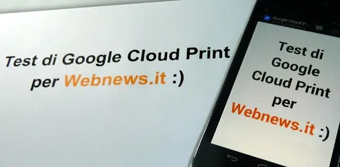 Disponibile l'app Google Cloud Print per Android