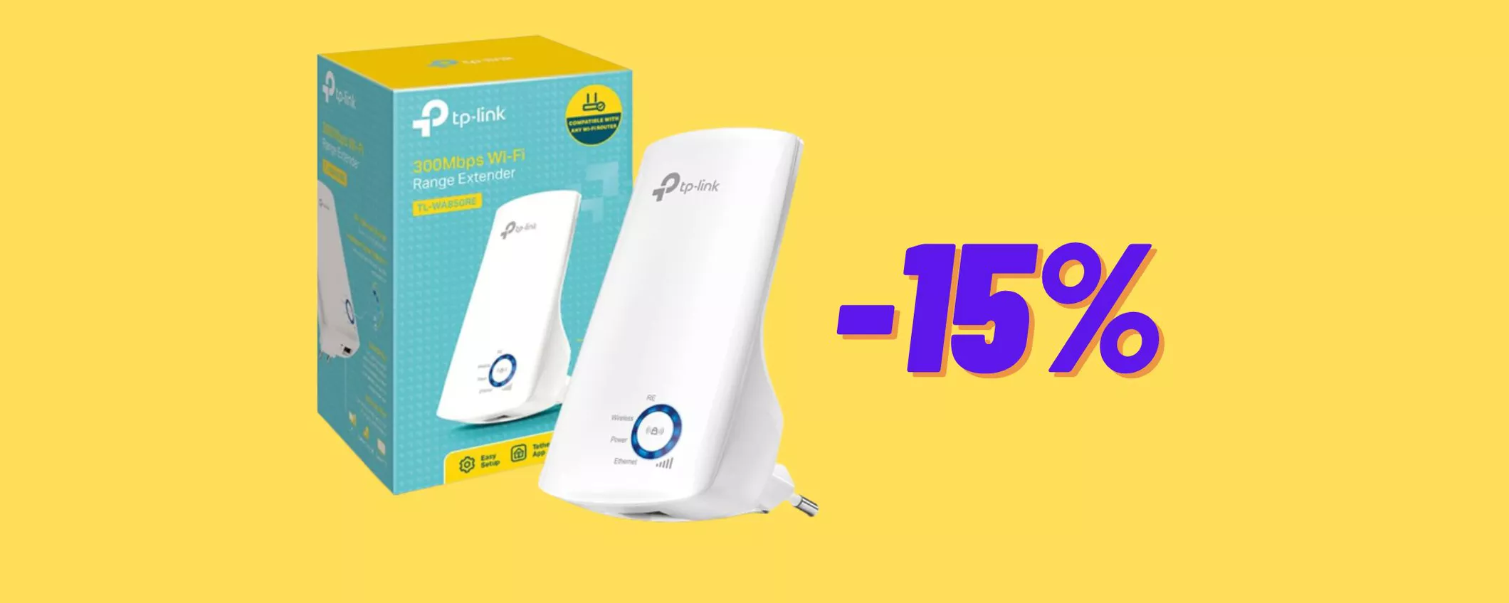 Copertura Wi-Fi in TUTTA LA CASA con il ripetitore TP-Link IN SCONTO su Amazon