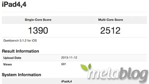 iPad mini Retina, chip A7 a 1.3 GHz e 5x le prestazioni del predecessore