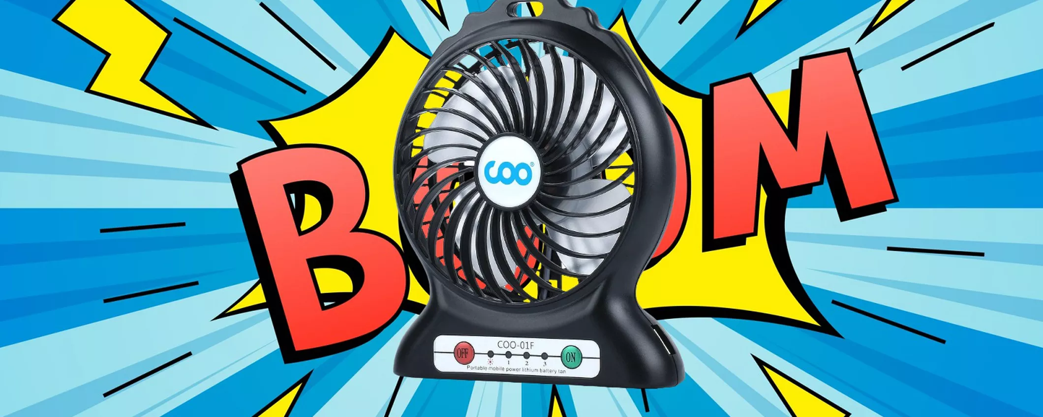 Goditi la freschezza che vuoi OVUNQUE TU VADA con il Mini ventilatore a SOLI 8 EURO!