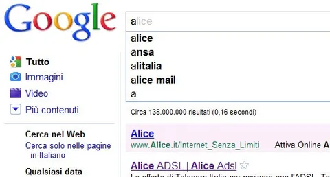 Un quarto delle ricerche su Google è Instant