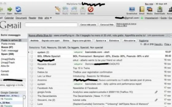Mailplane 2.1 ora supporta anche Gmail Offline