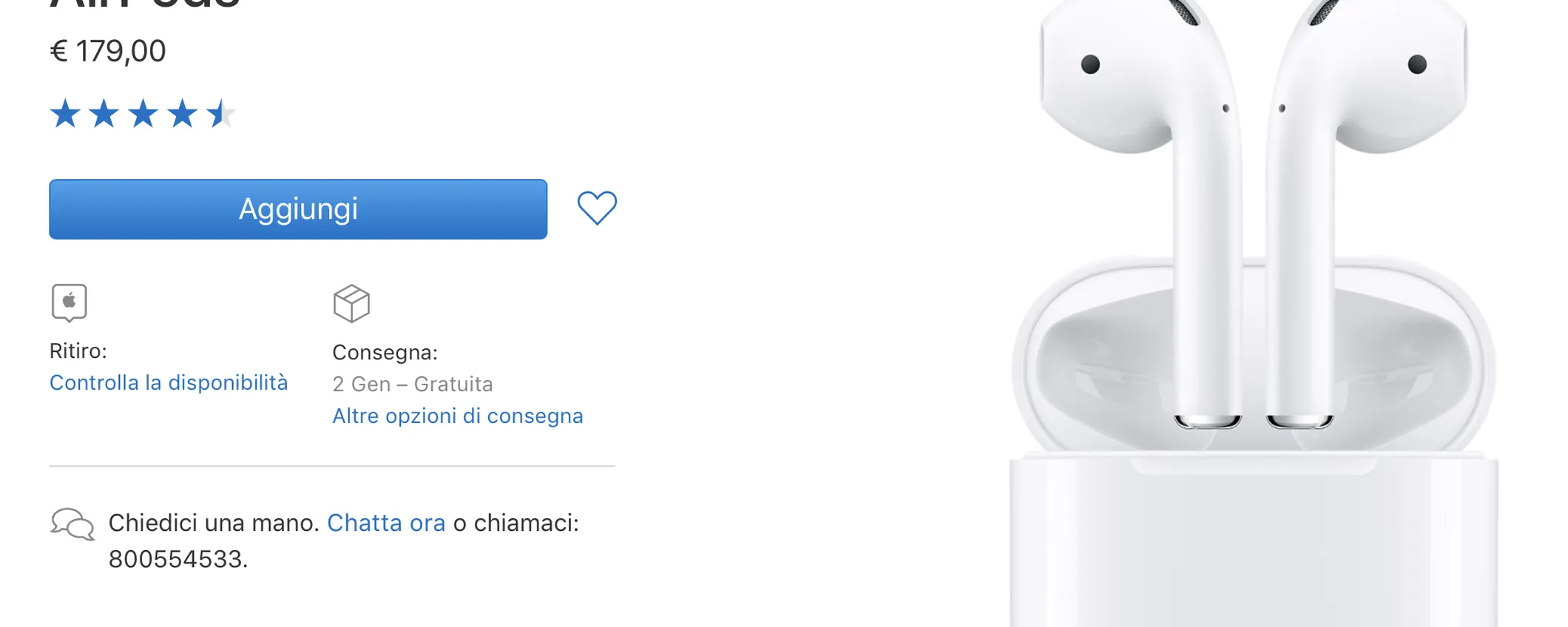 AirPods, terminate le scorte fino a gennaio 2018
