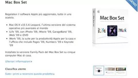 Mac Box Set disponibile su Apple Store