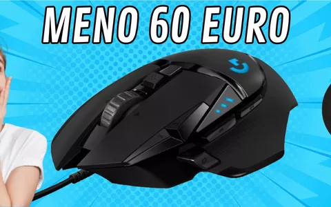 Logitech G502 HERO Mouse top da gamer oltre metà prezzo! MENO 59 PER CENTO!