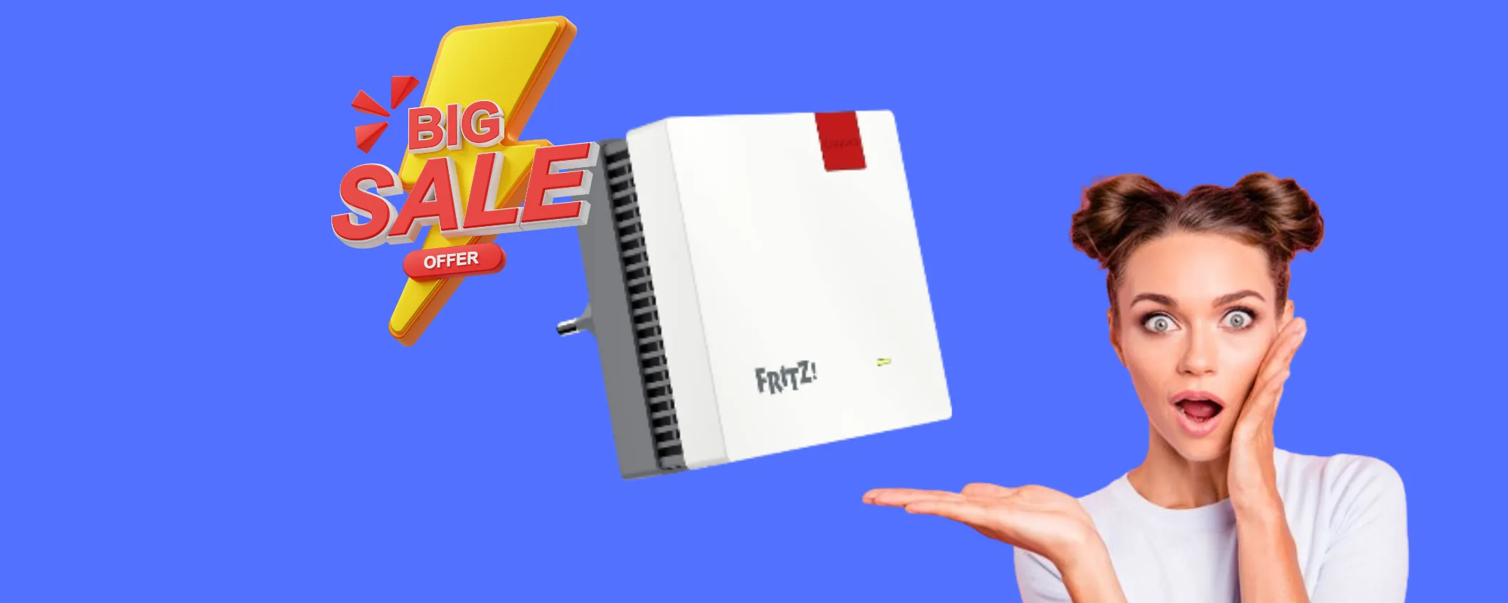 Ripetitore Wi-Fi 6 AVM FRITZ! in sconto bomba: lo porti a casa ad un prezzo mini