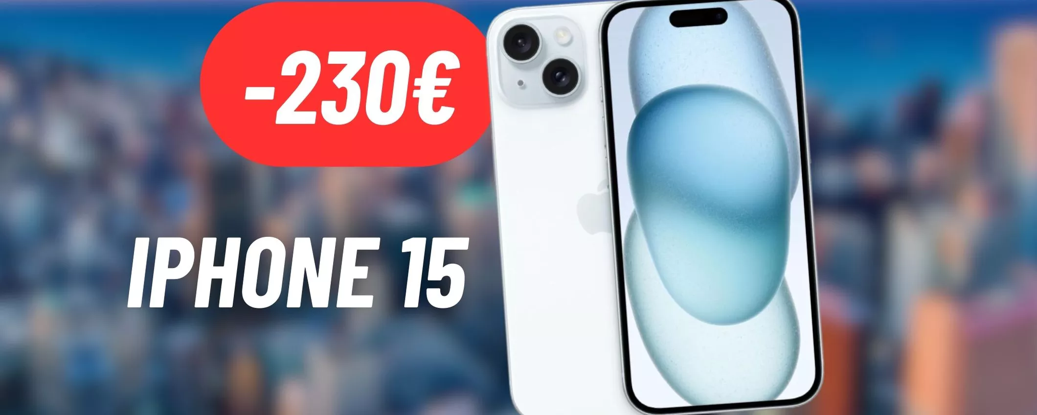 iPhone 15 di colore azzurro SCENDE DI PREZZO su Amazon: risparmia 230€