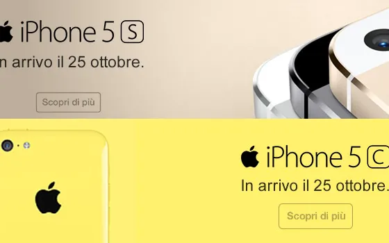 iPhone 5s e iPhone 5c i prezzi senza contratto di Tim