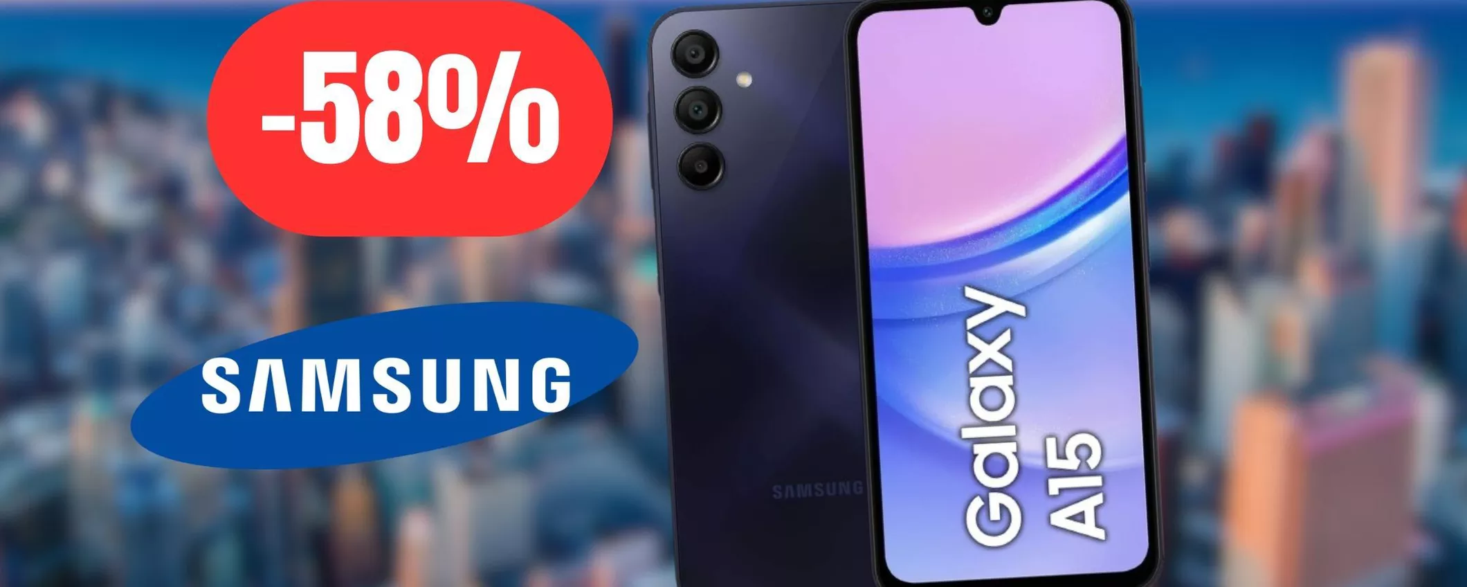 Samsung Galaxy A15: 58% di sconto su eBay, è TUTTO VERO