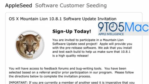 Apple pronta a inviare OS X 10.8.1 agli sviluppatori