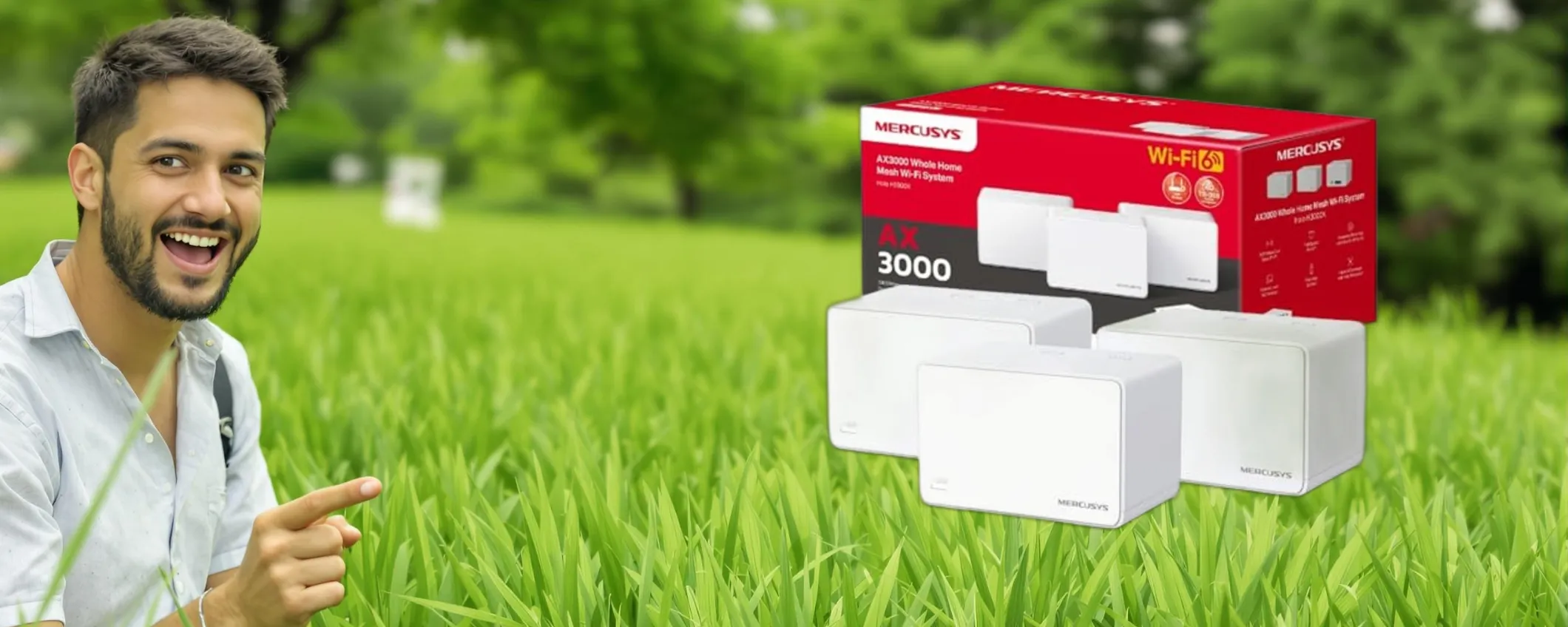 Connettività per oltre 150 dispositivi con il sistema WiFi Mesh Mercusys in sottocosto