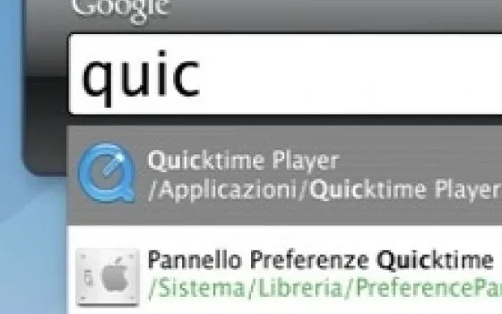Aggiornato Google Desktop for Mac