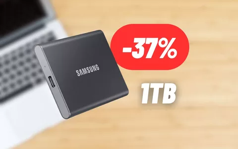 SSD esterno Samsung da 1TB a 100€: FOLLIA AMAZON