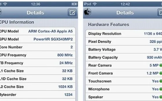 iPod touch 5G: caratteristiche tecniche e benchmark