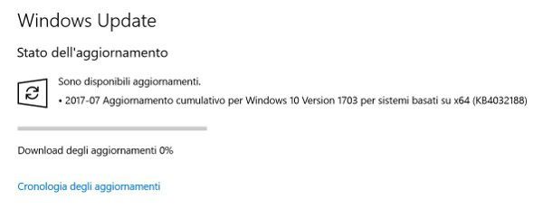 Windows 10, nuovo update cumulativo da Microsoft