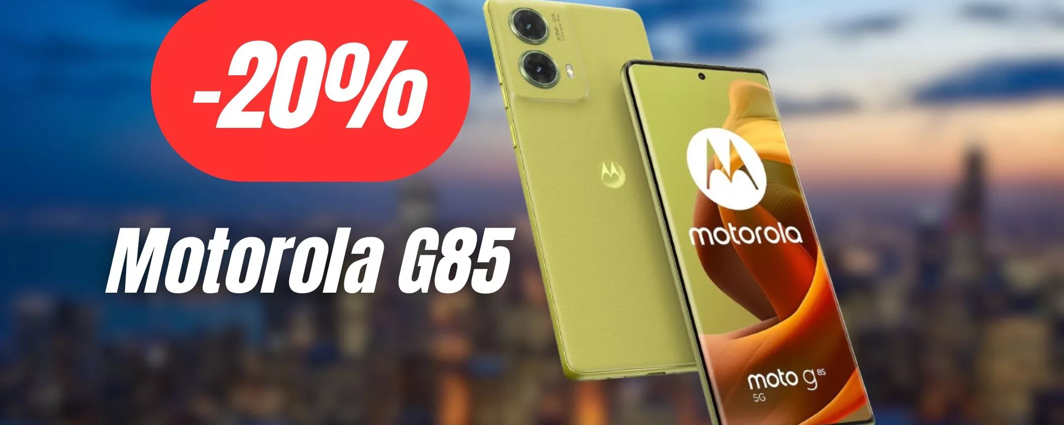 Motorola G85 a queste cifre è un assoluto best buy: risparmia il 20%